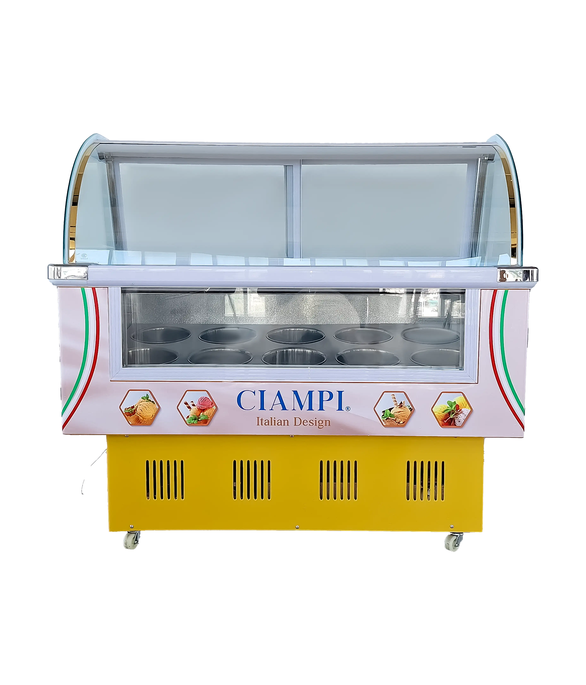 CONGELATORE DI GELATO (ROSSO, CANARIO, BIANCO)