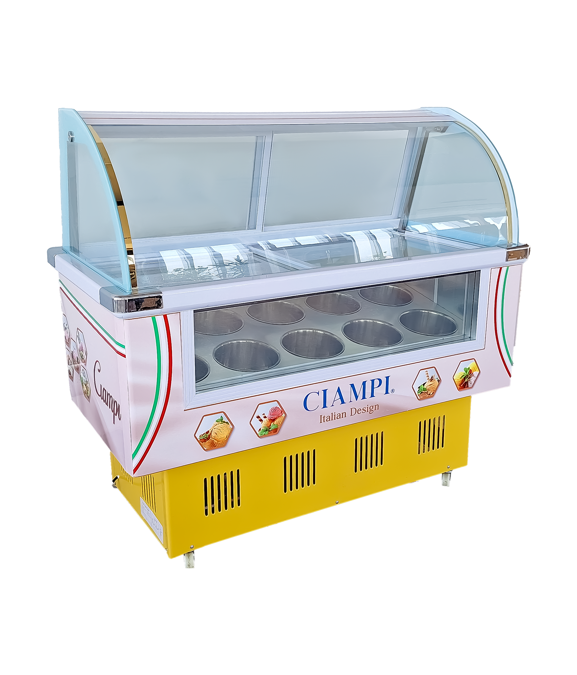 CONGELATORE DI GELATO (ROSSO, CANARIO, BIANCO)
